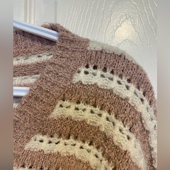 dreamers by debut Ash Pink Striped Knit Sweater Size M/L - Picture 5 of 9